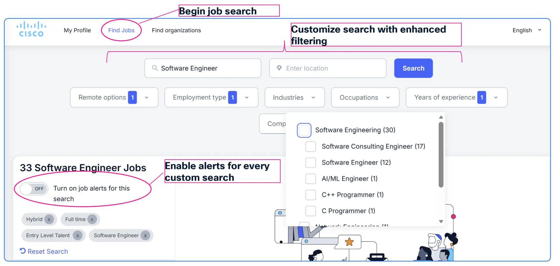 Search for Jobs