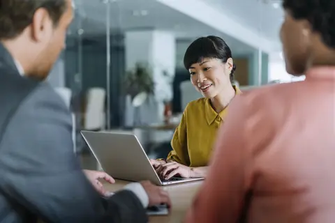 A group of businesspeople in business meeting.